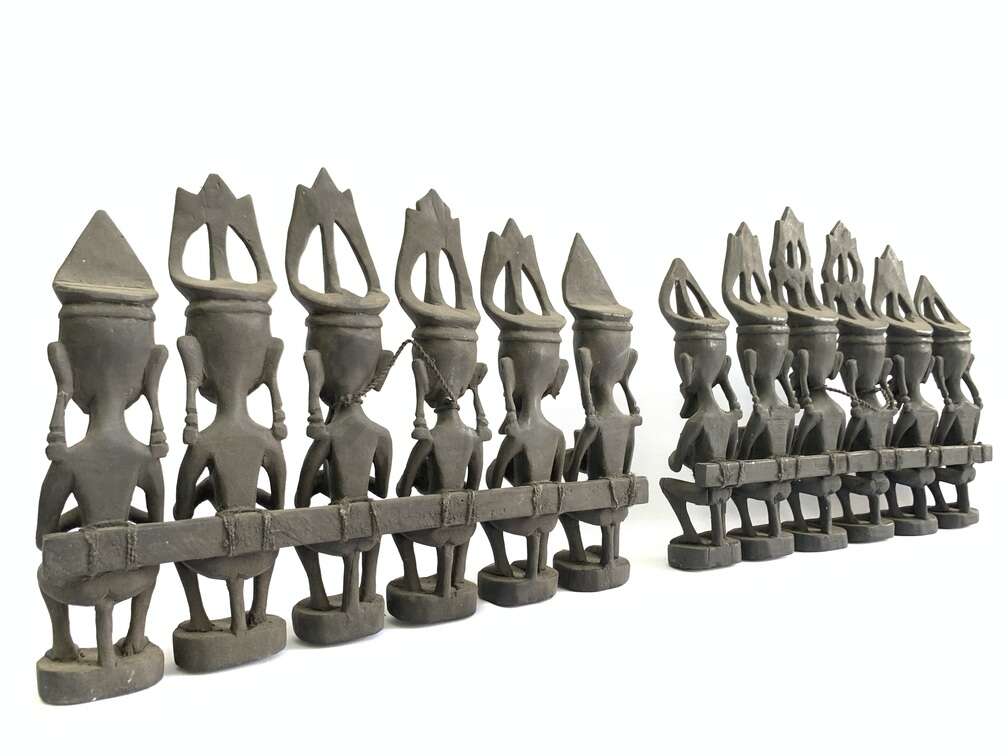 Art Sculpture 320mm Nias Warrior Statue Interior Hotel Home Pub Bar Office Tribal Sculpture Figure Figurine Art Sculpture 320mm Nias Warrior Statue Interior Hotel Home Pub Bar Office Tribal Sculpture Figure Figurine