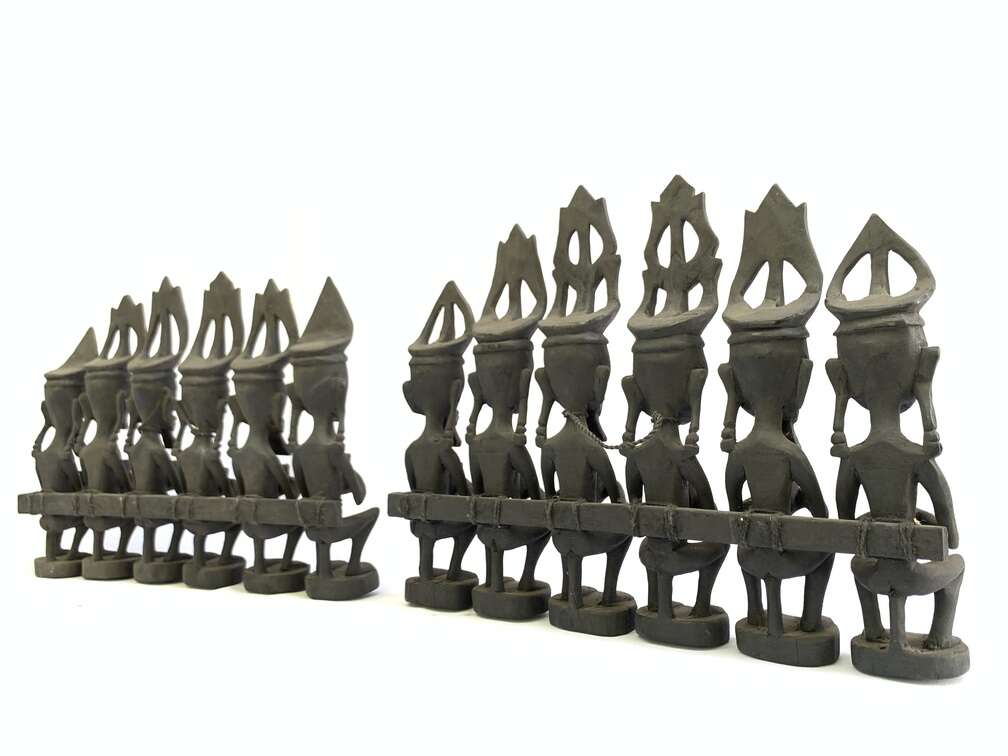 Art Sculpture 320mm Nias Warrior Statue Interior Hotel Home Pub Bar Office Tribal Sculpture Figure Figurine Art Sculpture 320mm Nias Warrior Statue Interior Hotel Home Pub Bar Office Tribal Sculpture Figure Figurine