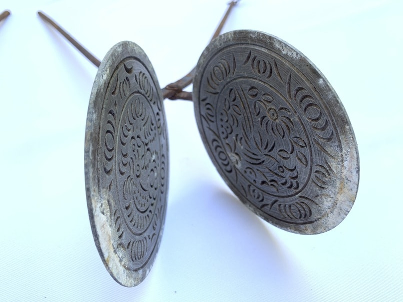 WAFFLE BISCUIT MAKER (3 pieces) Old Traditional Aluminium Chinese Love Letter Mold Kue Semprong Food Cast WAFFLE BISCUIT MAKER (3 pieces) Old Traditional Aluminium Chinese Love Letter Mold Kue Semprong Food Cast