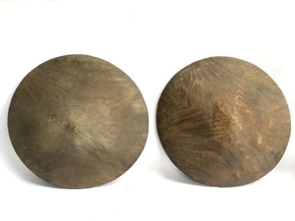 Gold Mining (1 Pair) 490mm Pan Panning Tray Wooden Ironwood Bowl Placer Mining Traditional Excavating Mineral