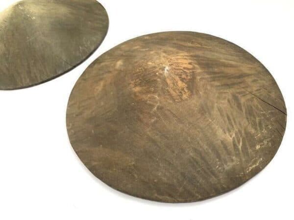 Gold Mining (1 Pair) 490mm Pan Panning Tray Wooden Ironwood Bowl Placer Mining Traditional Excavating Mineral
