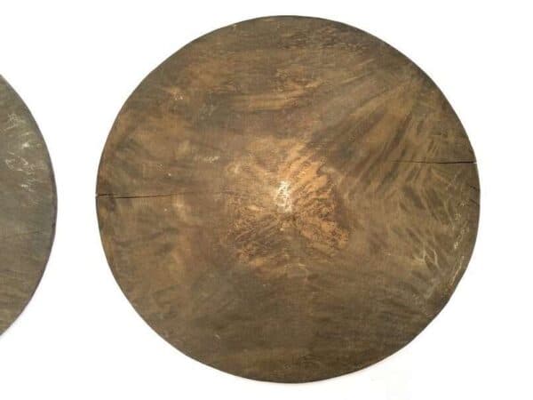 Gold Mining (1 Pair) 490mm Pan Panning Tray Wooden Ironwood Bowl Placer Mining Traditional Excavating Mineral