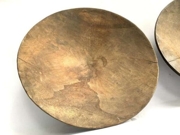 Gold Mining (1 Pair) 490mm Pan Panning Tray Wooden Ironwood Bowl Placer Mining Traditional Excavating Mineral