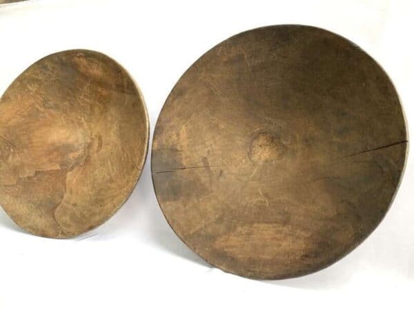 Gold Mining (1 Pair) 490mm Pan Panning Tray Wooden Ironwood Bowl Placer Mining Traditional Excavating Mineral