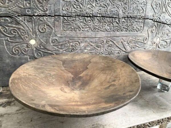 Gold Mining (1 Pair) 490mm Pan Panning Tray Wooden Ironwood Bowl Placer Mining Traditional Excavating Mineral