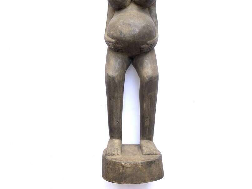 BALINESE WOMEN SCULPTURE 1200mm Bali Aga Tribe Statue Figure Figurine Jar BALINESE WOMEN SCULPTURE 1200mm Bali Aga Tribe Statue Figure Figurine Jar